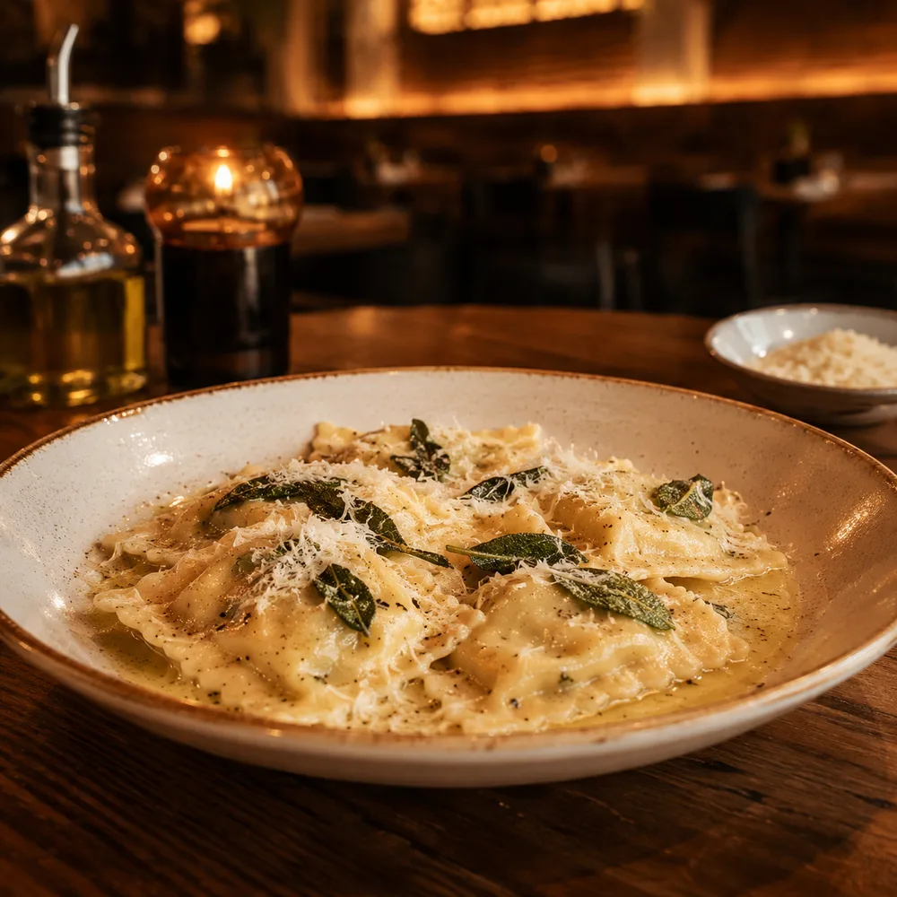 Gnocchi de papa con salsa cremosa