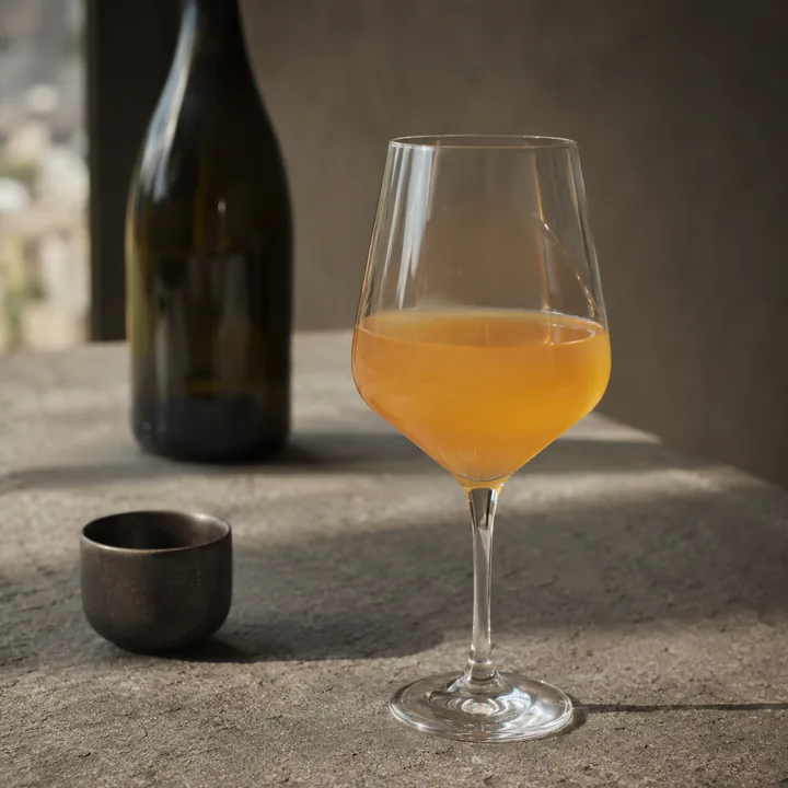 Copa de vino naranja